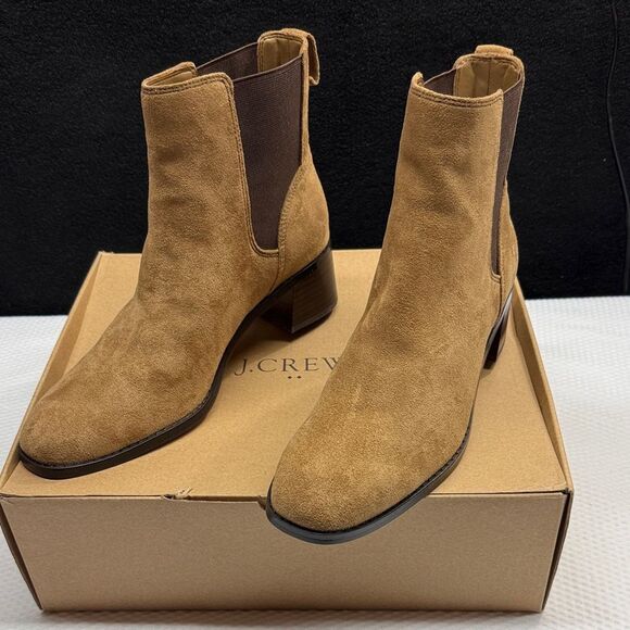 J. Crew Shoes - J. Crew Women's Brown Sueded Chelsea Ankle Booties 9.5